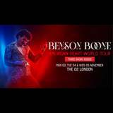 Benson Boone From Monday 3 November to Wednesday 5 November 2025